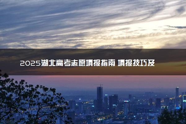 2025湖北高考志愿填报指南 填报技巧及流程