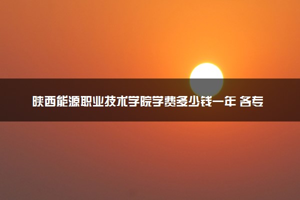 陕西能源职业技术学院学费多少钱一年 各专业收费标准（2025年参考）