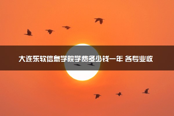 大连东软信息学院学费多少钱一年 各专业收费标准（2025年参考）