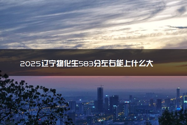 2025辽宁物化生583分左右能上什么大学 可以报考的院校名单