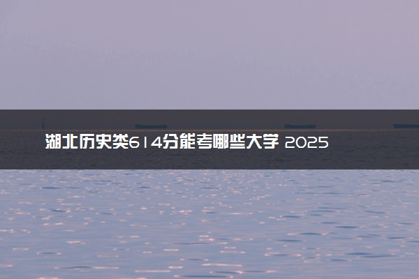 湖北历史类614分能考哪些大学 2025考生稳上的大学名单