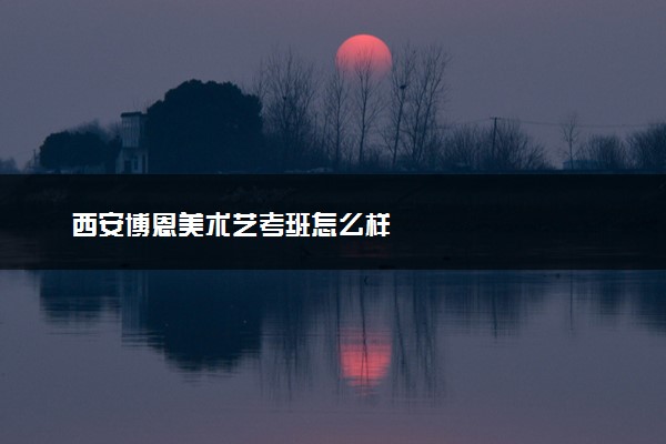 西安博恩美术艺考班怎么样