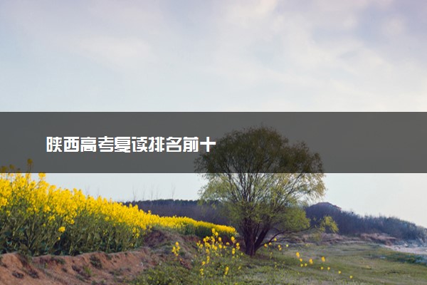 陕西高考复读排名前十