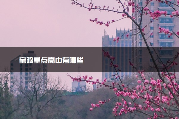 宝鸡重点高中有哪些