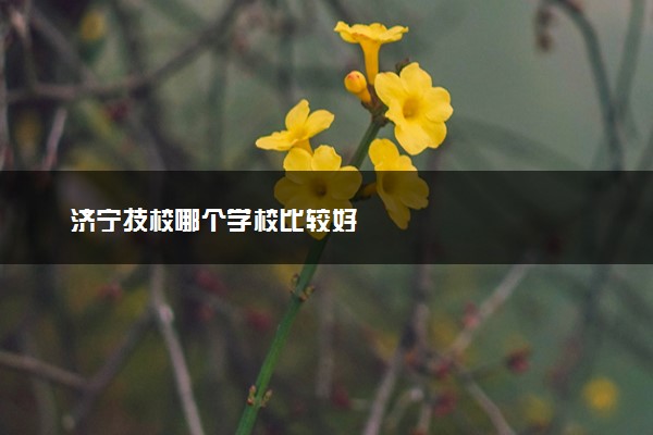 济宁技校哪个学校比较好