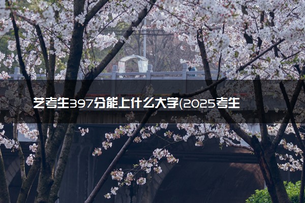 艺考生397分能上什么大学（2025考生参考）