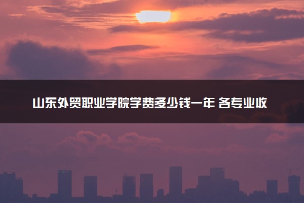 山东外贸职业学院学费多少钱一年 各专业收费标准（2025年参考）