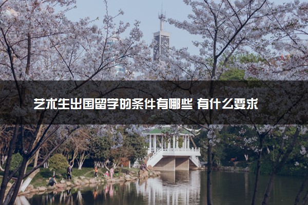 艺术生出国留学的条件有哪些 有什么要求