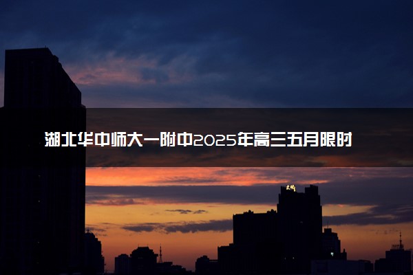 湖北华中师大一附中2025年高三五月限时训练试题及答案汇总
