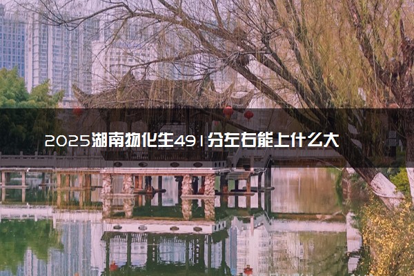 2025湖南物化生491分左右能上什么大学 可以报考的院校名单
