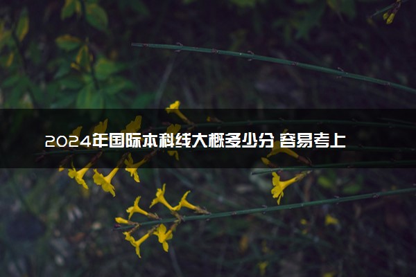 2024年国际本科线大概多少分 容易考上吗