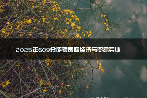 2025年609分能考国际经济与贸易专业吗 609分国际经济与贸易专业大学推荐