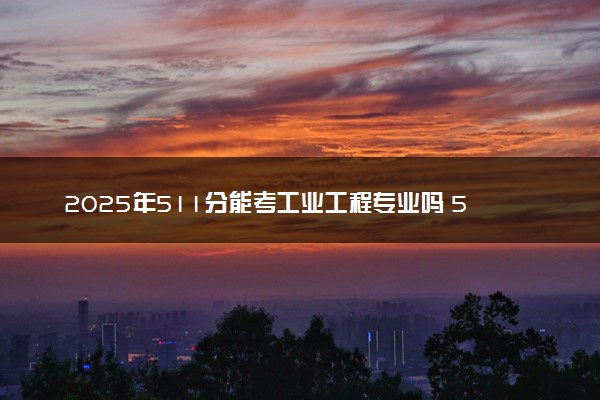 2025年511分能考工业工程专业吗 511分工业工程专业大学推荐