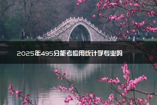 2025年495分能考应用统计学专业吗 495分应用统计学专业大学推荐