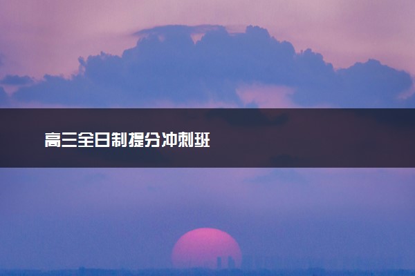 高三全日制提分冲刺班
