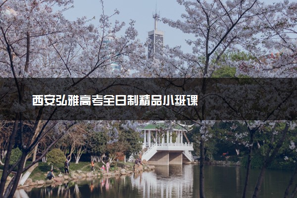 西安弘雅高考全日制精品小班课