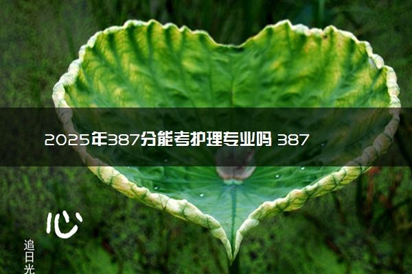 2025年387分能考护理专业吗 387分护理专业大学推荐