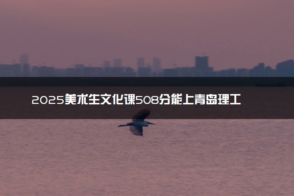 2025美术生文化课508分能上青岛理工大学吗