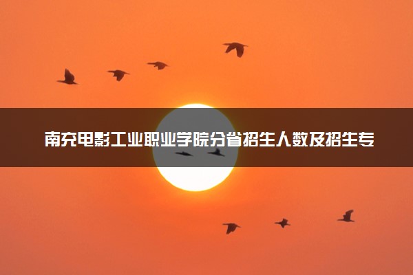 南充电影工业职业学院分省招生人数及招生专业2025年招生计划参考