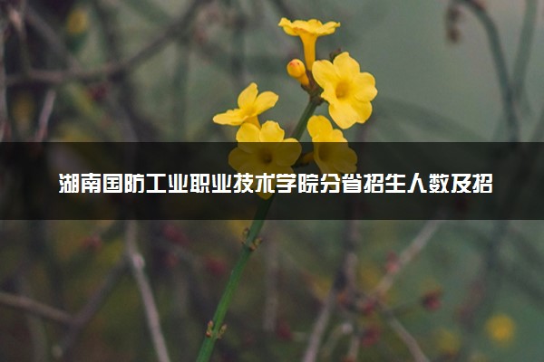 湖南国防工业职业技术学院分省招生人数及招生专业2025年招生计划参考