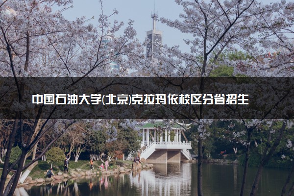 中国石油大学(北京)克拉玛依校区分省招生人数及招生专业2025年招生计划参考