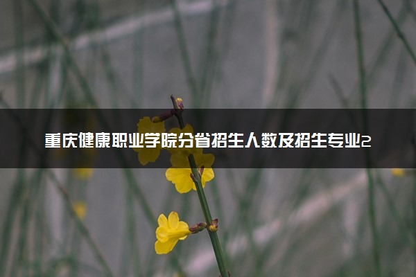 重庆健康职业学院分省招生人数及招生专业2025年招生计划参考