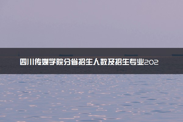 四川传媒学院分省招生人数及招生专业2025年招生计划参考