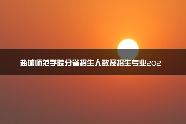 盐城师范学院分省招生人数及招生专业2025年招生计划参考