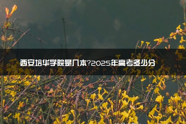 西安培华学院是几本？2025年高考多少分能上及报考建议