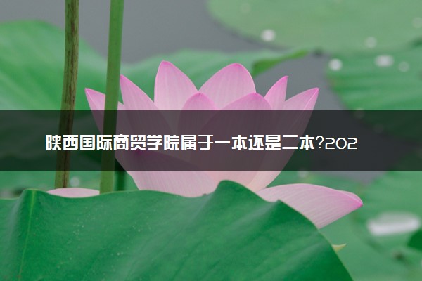 陕西国际商贸学院属于一本还是二本？2025年报考建议及分数线预测