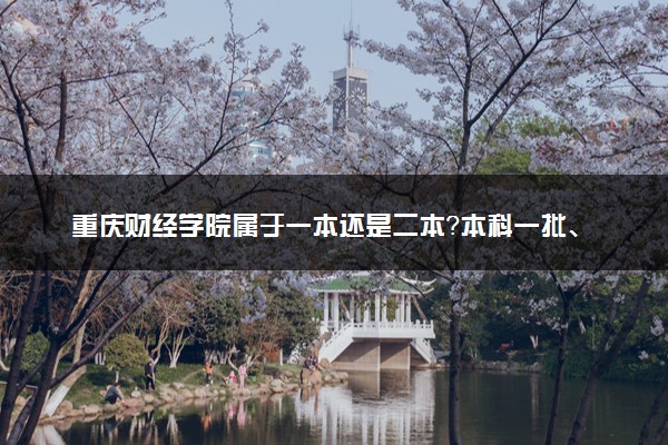 重庆财经学院属于一本还是二本？本科一批、二批的区别及报考建议