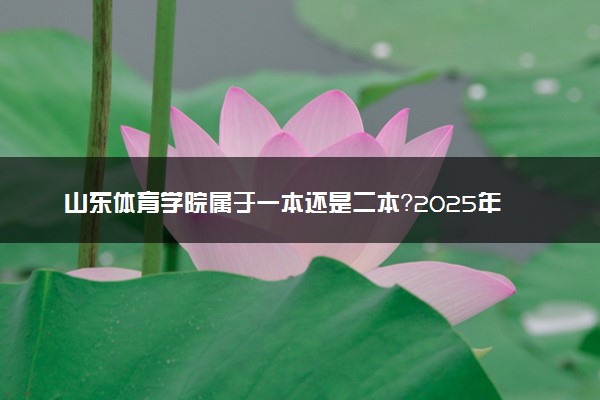 山东体育学院属于一本还是二本？2025年报考建议及分数线预测