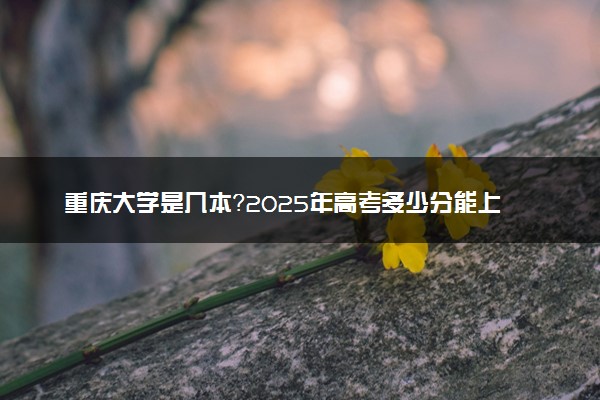 重庆大学是几本？2025年高考多少分能上及报考建议