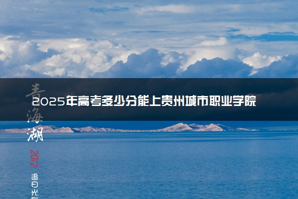 2025年高考多少分能上贵州城市职业学院？预测各省份录取分数线（附2024年数据及报考指南）