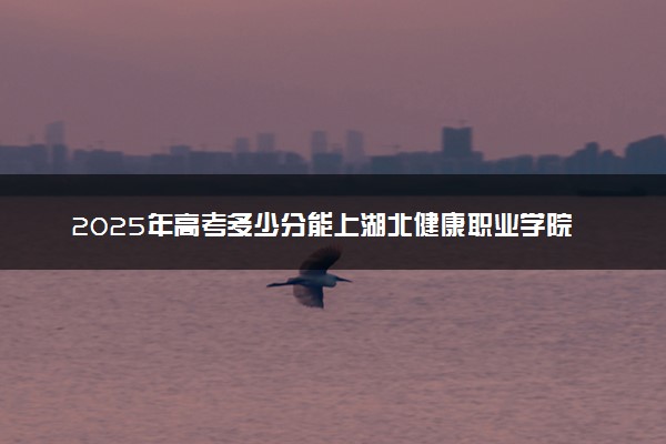 2025年高考多少分能上湖北健康职业学院？预测各省份录取分数线（附2024年数据及报考指南）