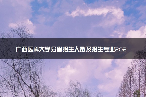 广西医科大学分省招生人数及招生专业2025年招生计划参考