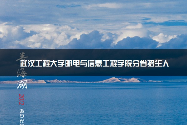 武汉工程大学邮电与信息工程学院分省招生人数及招生专业2025年招生计划参考
