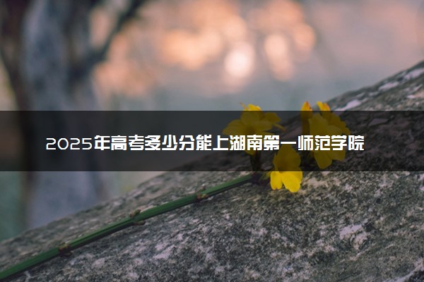2025年高考多少分能上湖南第一师范学院？预测各省份录取分数线（附2024年数据及报考指南）