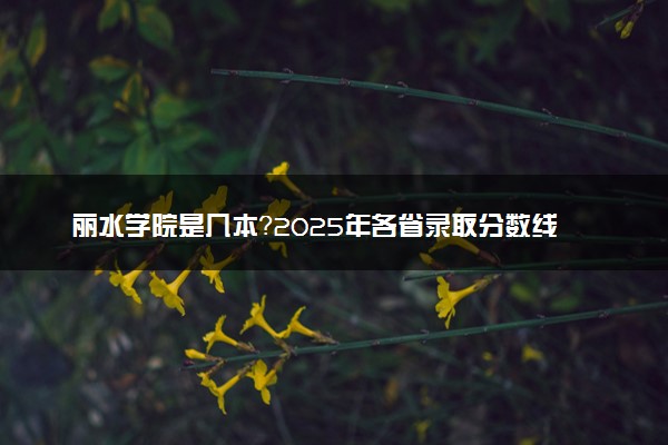 丽水学院是几本？2025年各省录取分数线预测及报考建议