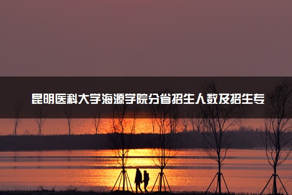 昆明医科大学海源学院分省招生人数及招生专业2025年招生计划参考