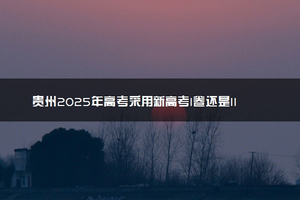 贵州2025年高考采用新高考I卷还是II卷 试卷难不难