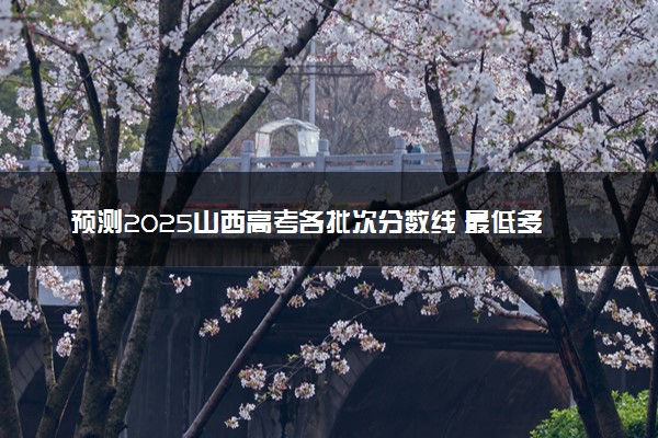 预测2025山西高考各批次分数线 最低多少分可以上大学