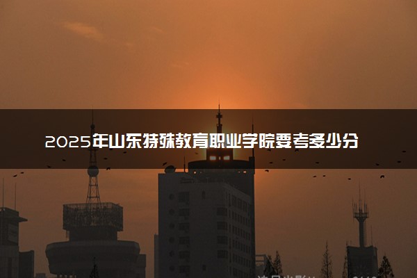2025年山东特殊教育职业学院要考多少分才能上？历年录取分数线及报考指南（含预测）