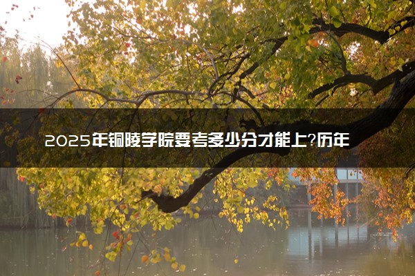 2025年铜陵学院要考多少分才能上？历年录取分数线及报考指南（含预测）