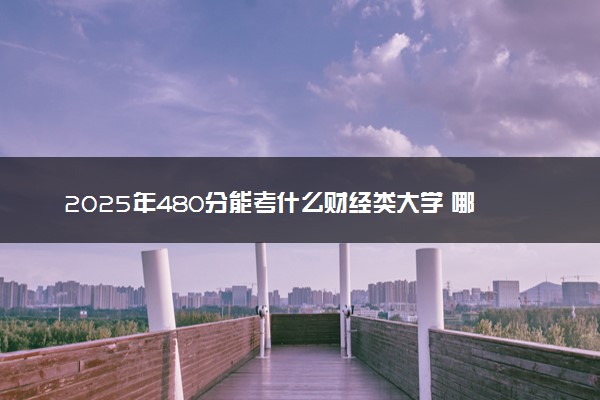 2025年480分能考什么财经类大学 哪些大学值得报