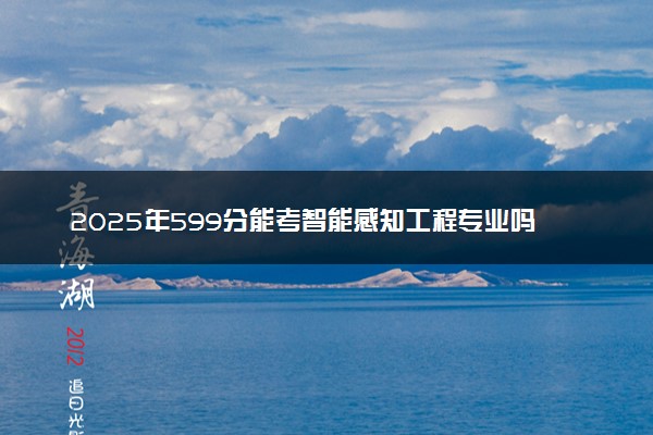 2025年599分能考智能感知工程专业吗 599分智能感知工程专业大学推荐