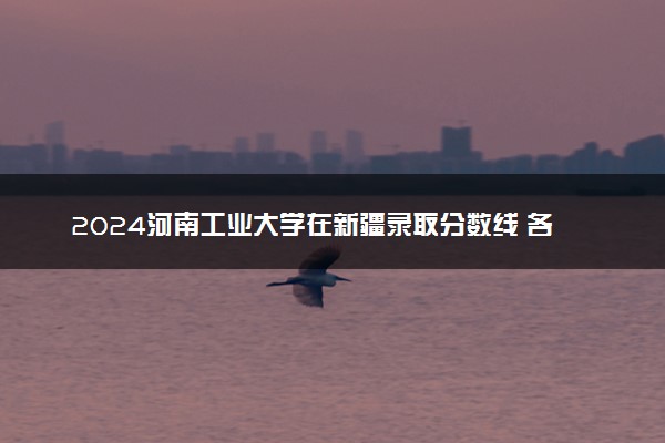 2024河南工业大学在新疆录取分数线 各专业分数及位次