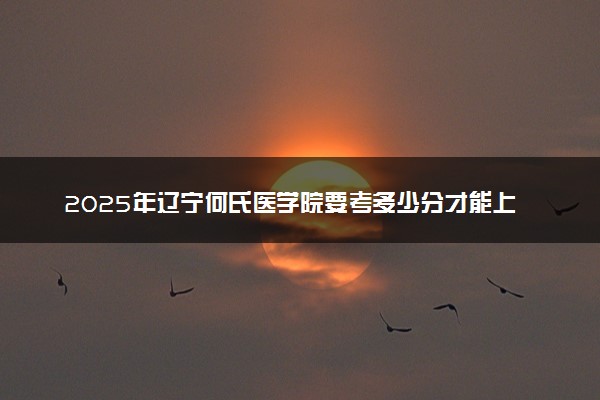 2025年辽宁何氏医学院要考多少分才能上？历年录取分数线及报考指南（含预测）