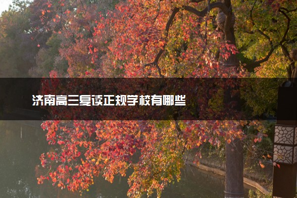 济南高三复读正规学校有哪些