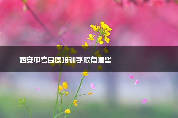 西安中考复读培训学校有哪些